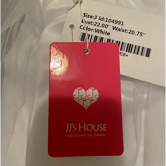 JJ’S HOUSE WHITE DRESS SPECIAL OCCASION. - Picture 5 of 16